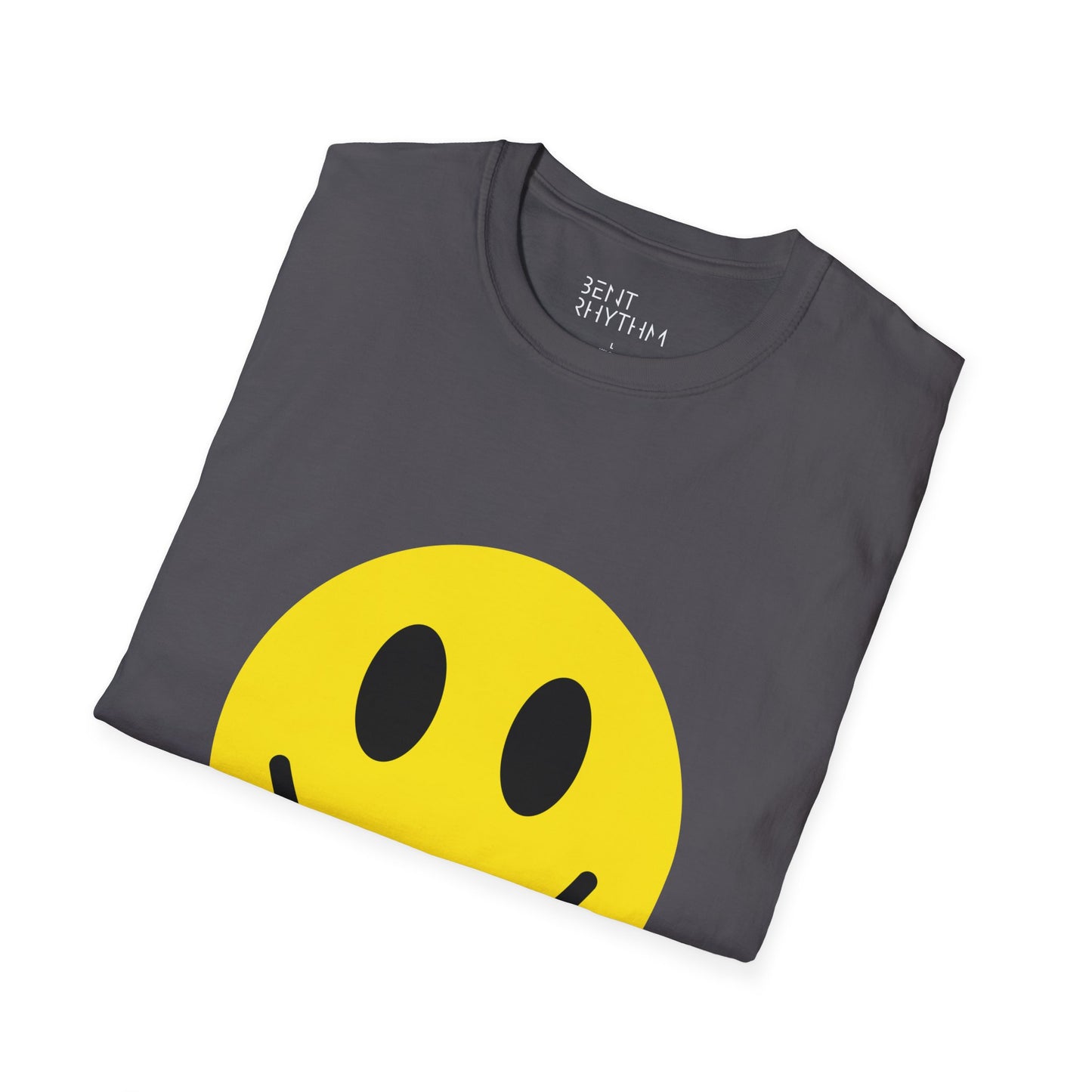 Techno Raver T-Shirt - Melting Acid Smiley Face Design