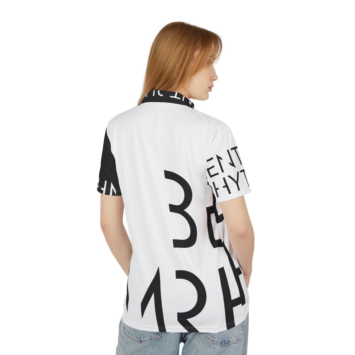 Stylish Unisex Polo Shirt with Bold Graphic Design